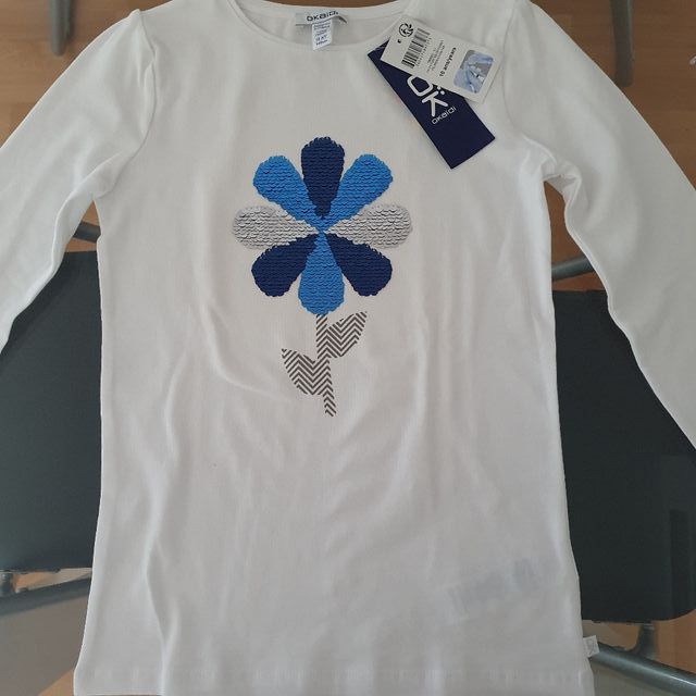 Camiseta de niña de lentejuelas