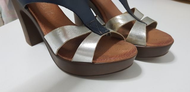 Sandalias de piel