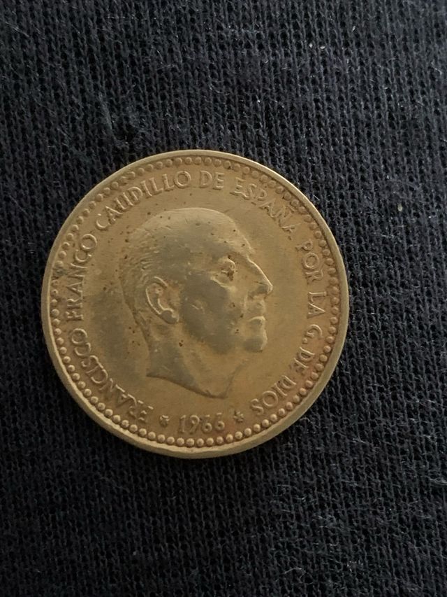 moneda de Peseta Franco 1966 estrella 1970