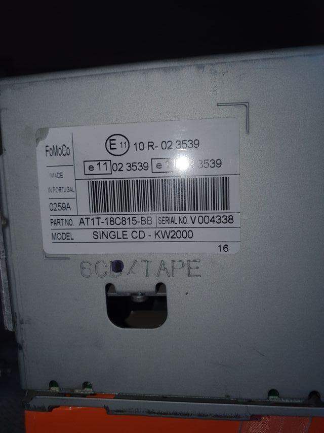 RADIO FORD FOCUS MONDEO TRANSIT CD 6000