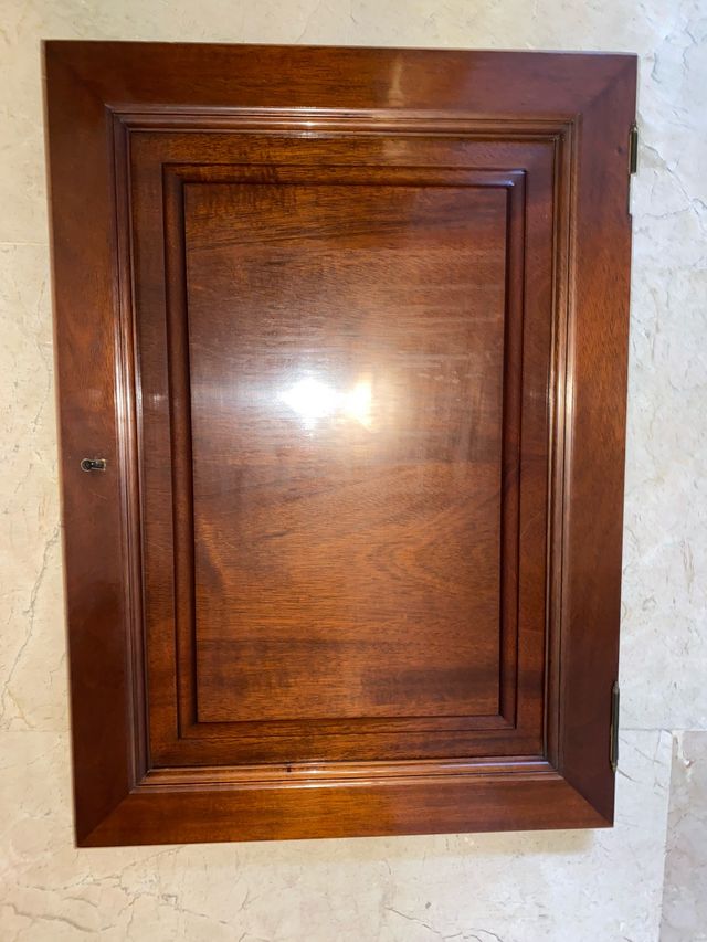 ESPEJO Y Madera de CAOBA auténtica para mueble de segunda mano por 3
