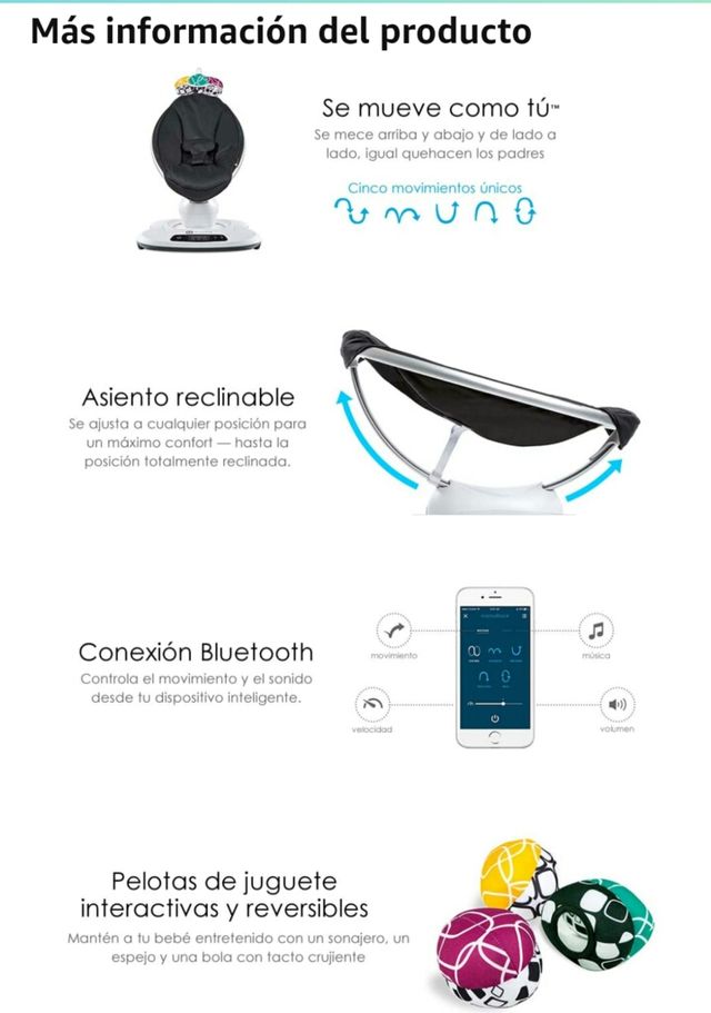 Hamaca Bebé MamaRoo de 4 Moms