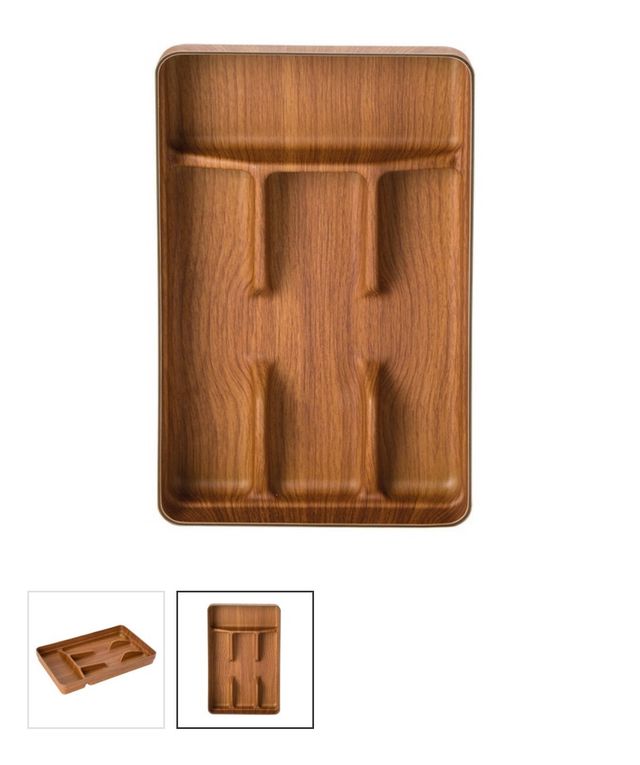 Cubertero efecto madera a estrenar de segunda mano por 6,9 € en Madrid