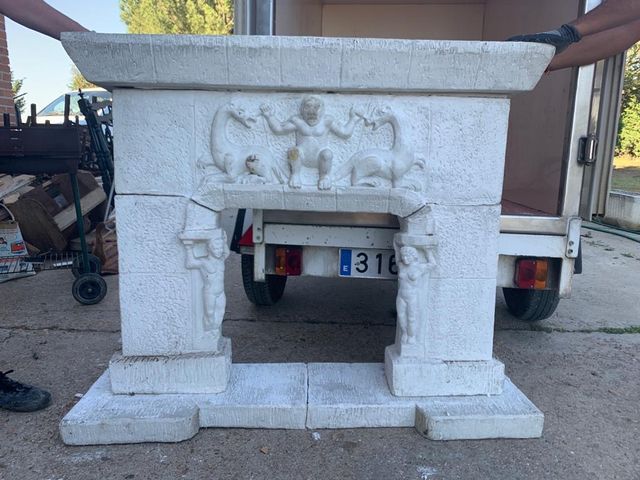 Falsa chimenea de decoración de segunda mano por 100 € en Husillos en