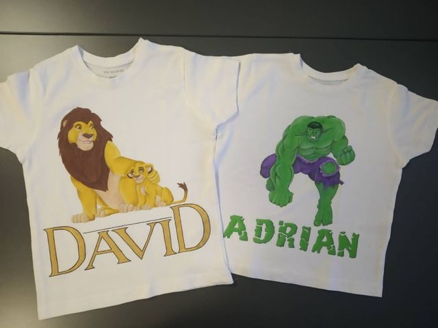 Pintamos a mano ropa, camisetas,patucos,zapatillas