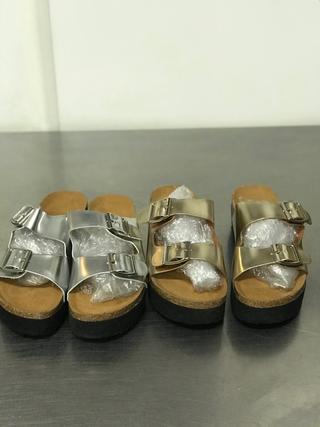 SANDALIAS ZUECOS ORO SEASIDE T.38 nuevos