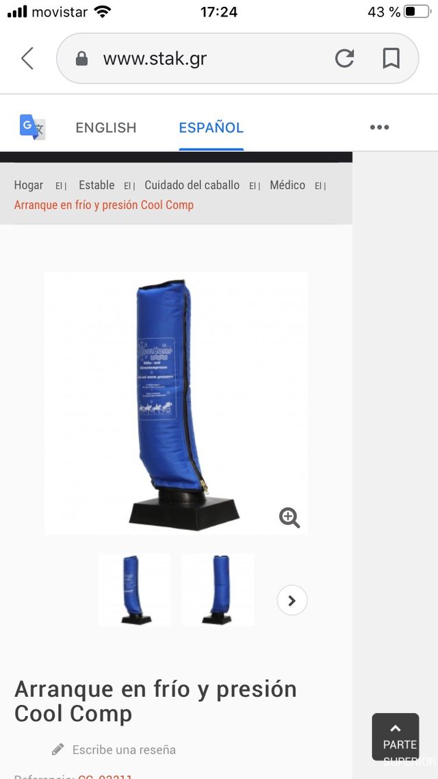Bota de frío y presión Caballos
