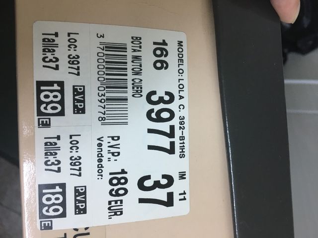 Botas piel mutón LOLA CRUZ 