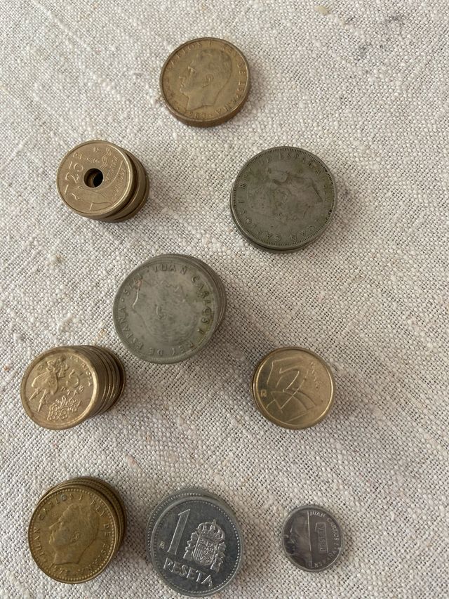 Lote monedas ptas
