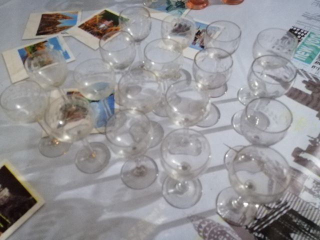 Copas talladas chupitos