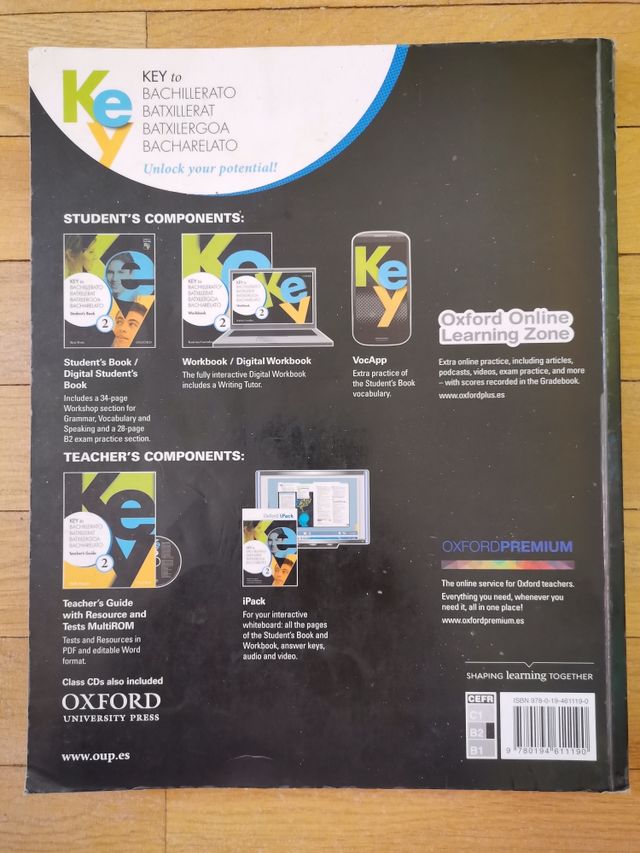 Student's Book y Workbook, KEY to Bachillerato