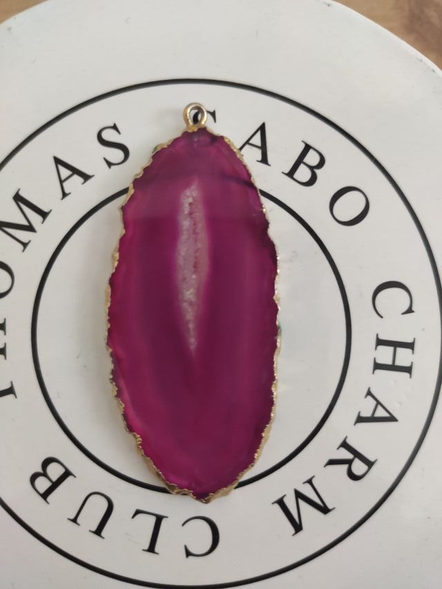 Colgante Ágata rosa
