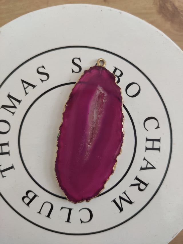 Colgante Ágata rosa