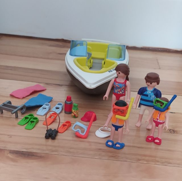 Playmobil lancha familiar