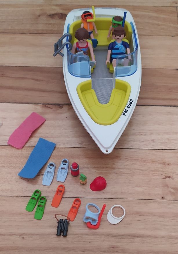 Playmobil lancha familiar