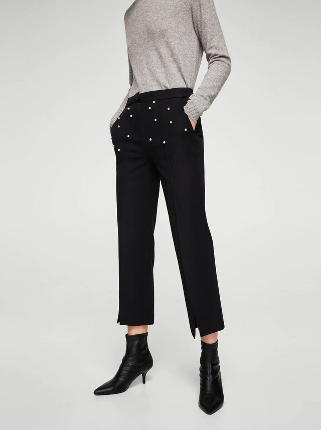 Pantalón algodón perla