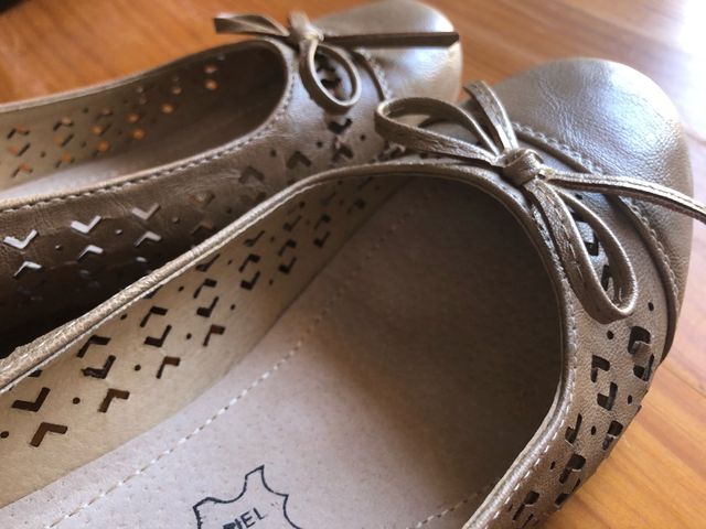 Bailarinas piel cuña