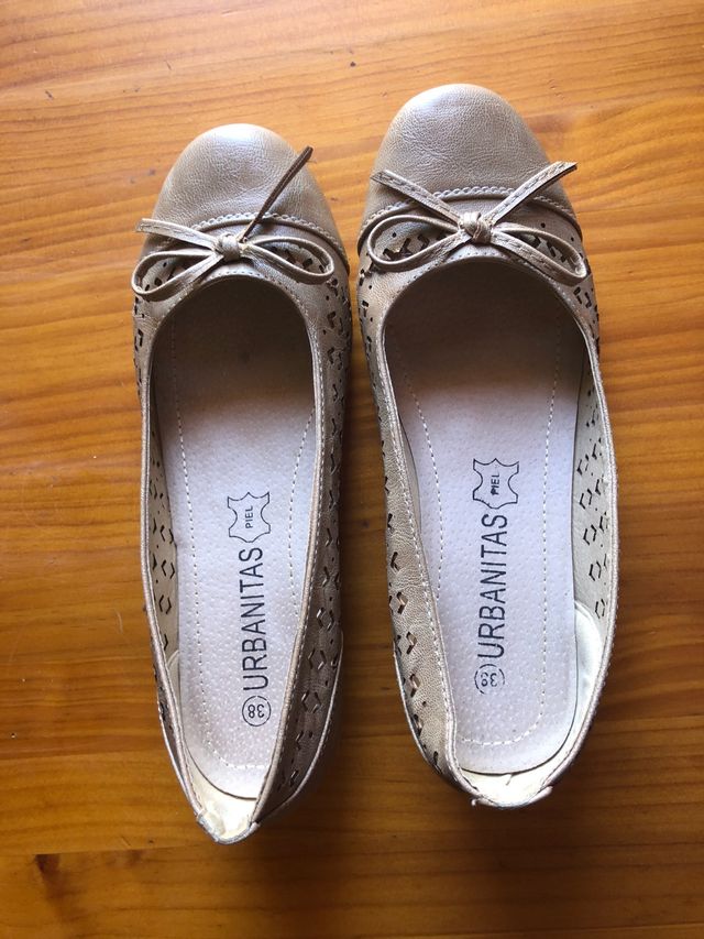 Bailarinas piel cuña