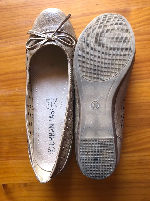 Bailarinas piel cuña