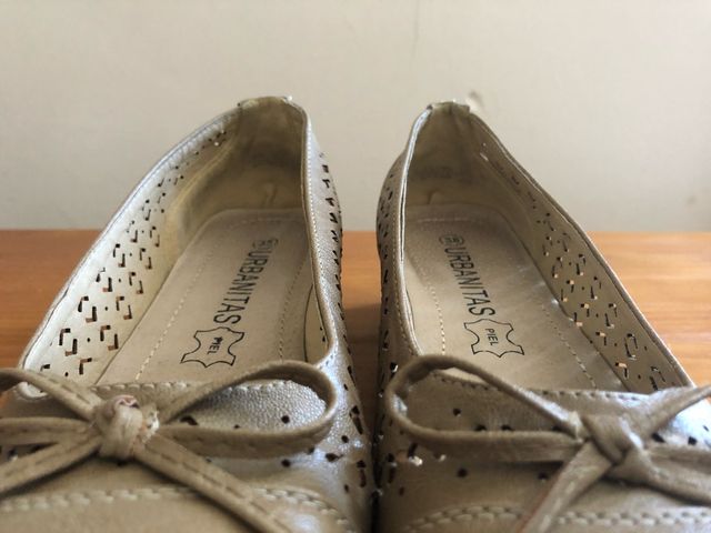 Bailarinas piel cuña