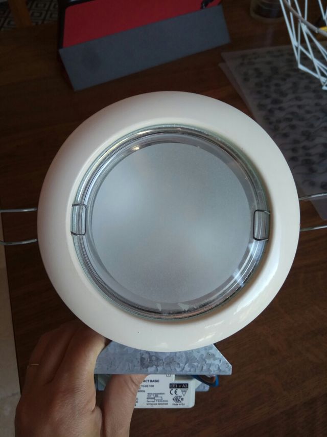 Downlight empotrable blanco