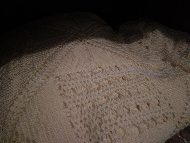 Colcha de ganchillo.