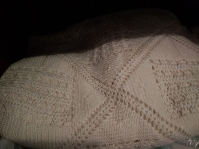 Colcha de ganchillo.