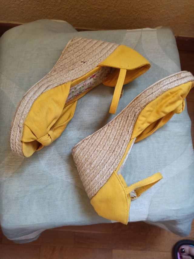 Sandalias cuña esparto mujer 41 Sfera