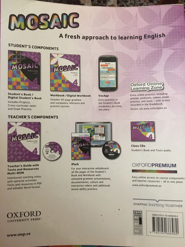 Libro texto inglés 4rt ESO