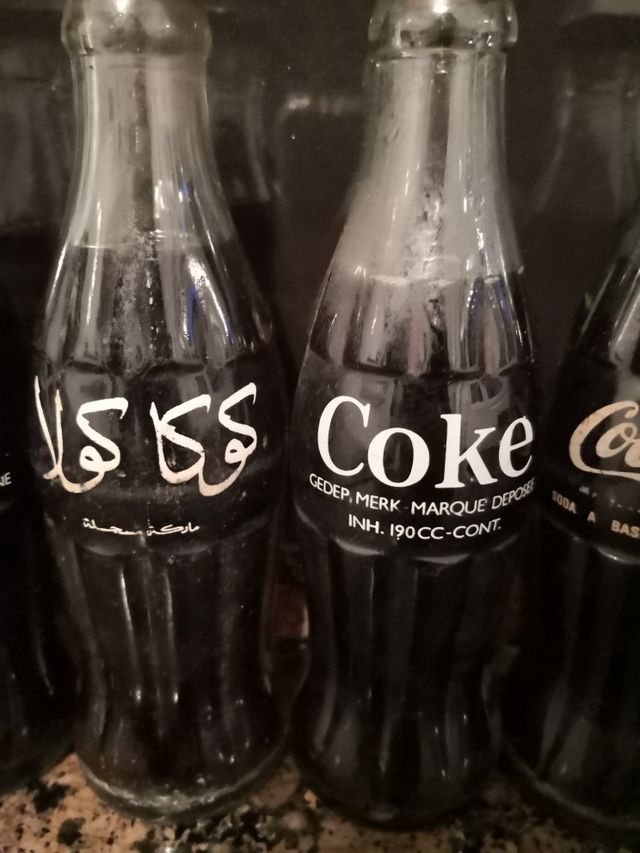 botellas de cocacola antiguas 