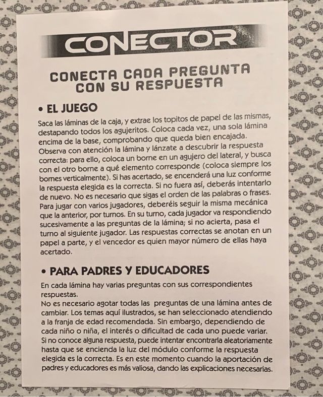 Juego Conector Educativo