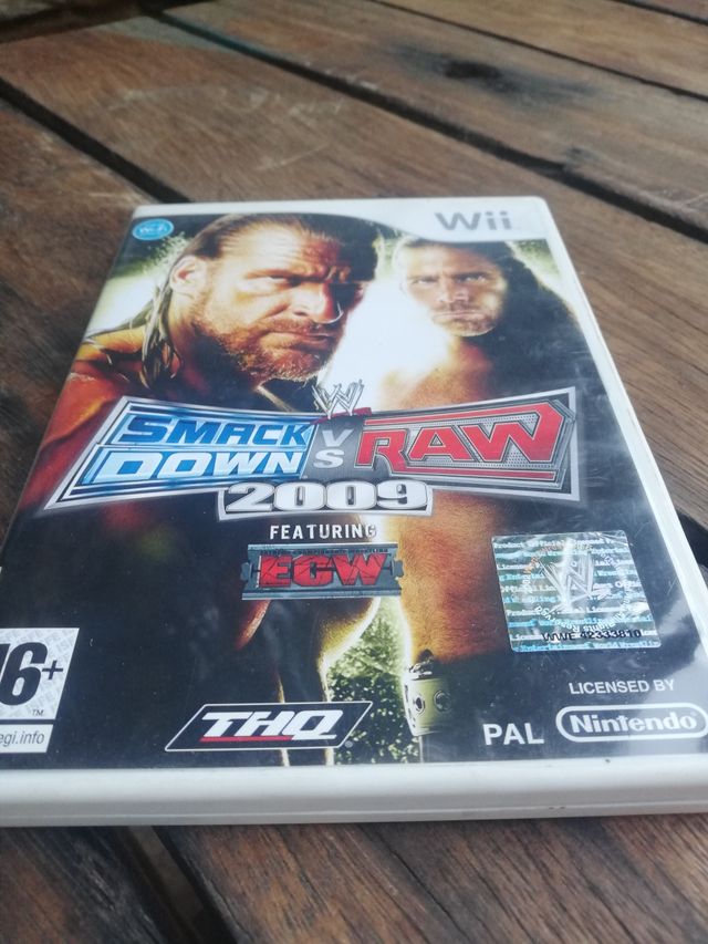 SMACK DOWN VS RAW 2009 WII NINTENDO