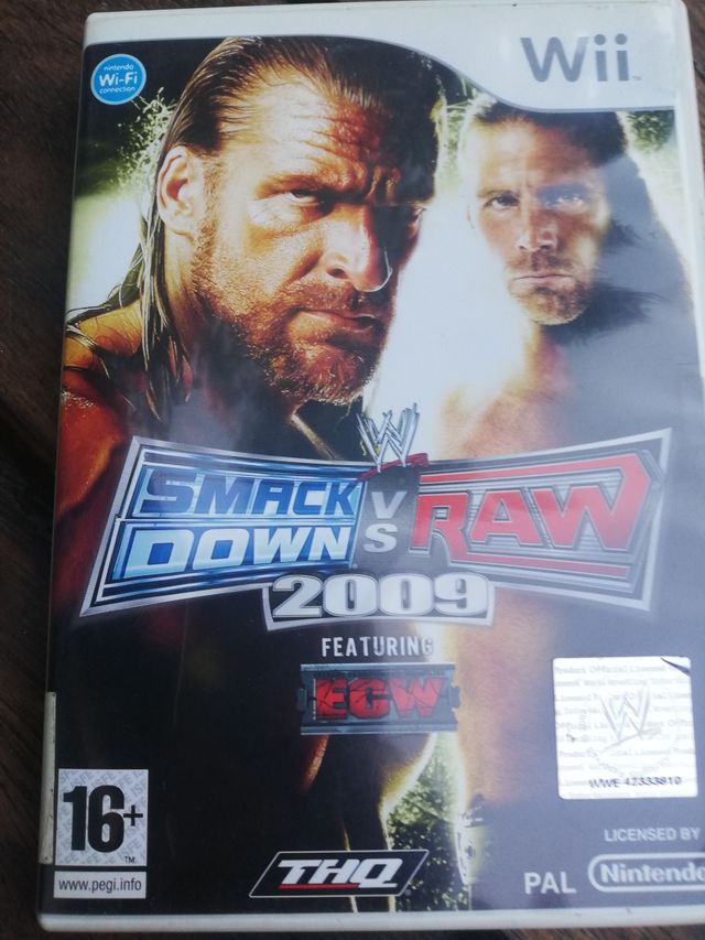 SMACK DOWN VS RAW 2009 WII NINTENDO