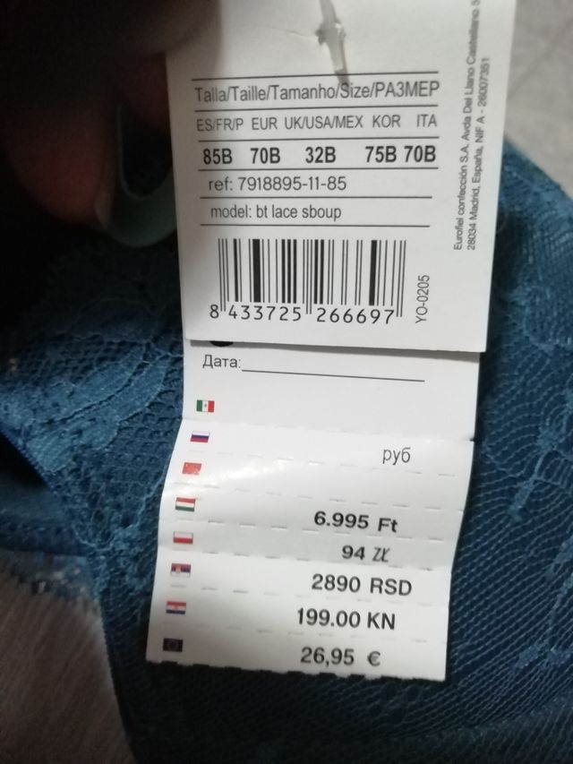 sujetador Talla 85/B  WOMEN'SECRET   NUEVO