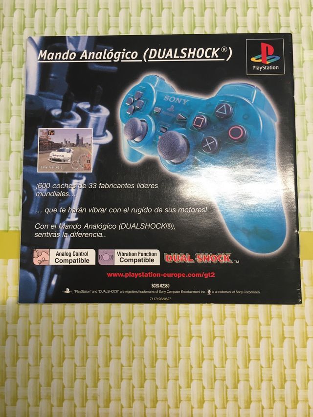Caja + manuales PS1 Gran Turismo 2 (PAL España)