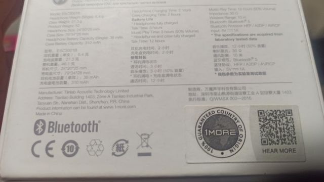 AURICULARES INALÁMBRICOS, 1 MORE NUEVOS