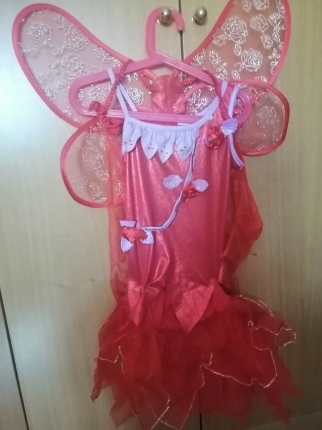 disfraz hada rojo
