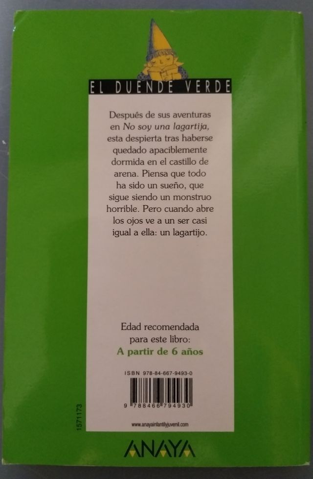 Libro lecturas infantiles. El duende verde. Anaya.
