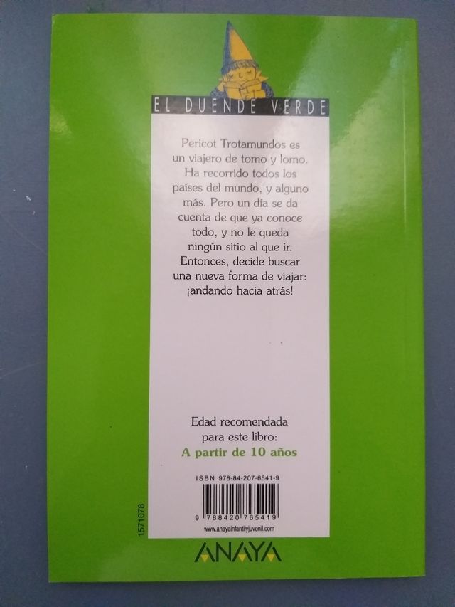 Libro lecturas infantiles. El duende verde. Anaya.
