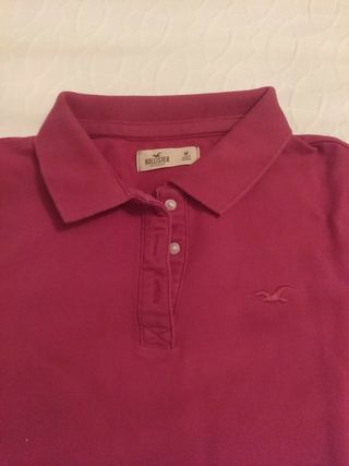 Polo mujer Hollister T-M fucsia de segunda mano por 5 EUR en Paracuellos de  Jarama en WALLAPOP