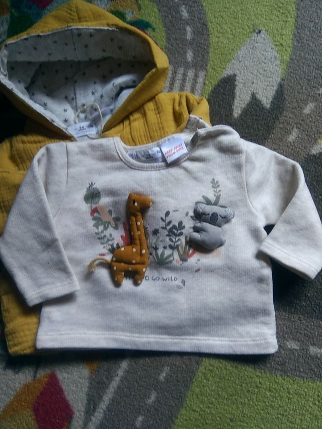 Conjunto Zara bebé 1-3 meses + calcetines nuevos