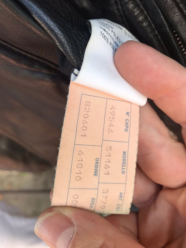 Chaquetón negro piel Enrico Mandelli talla M