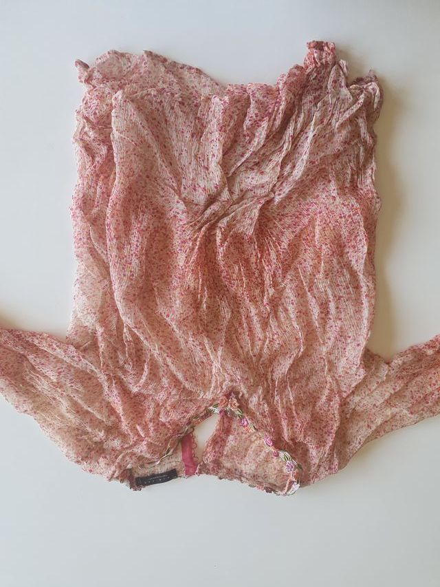 blusa de gasa de calidad.