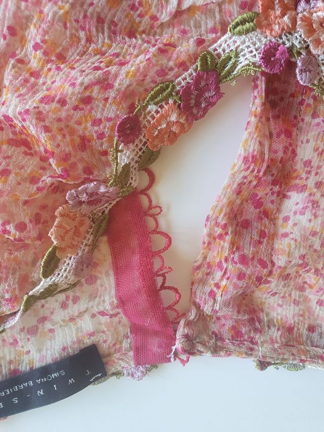 blusa de gasa de calidad.