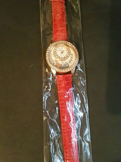 Reloj pulsera para mujer nuevo color rojo gatos