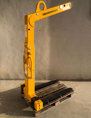 Horquilla palet grua camion pluma