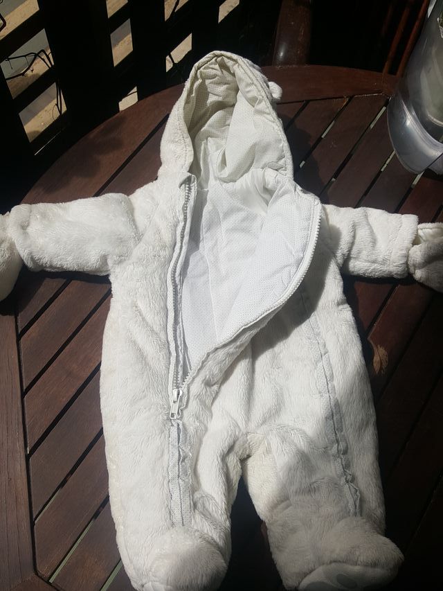 traje buzo bebé invierno osito