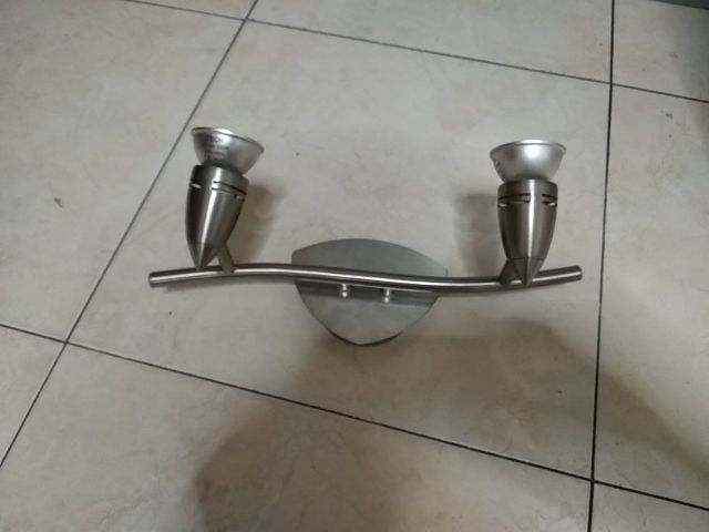 aplique pared led acero inoxidable