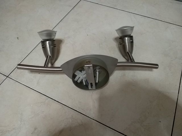 aplique pared led acero inoxidable