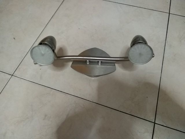 aplique pared led acero inoxidable